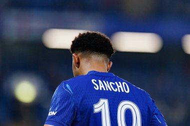 Jadon Sancho, UEFA Konferans Ligi 'nde Chelsea FC ile Legia Warszawa (Maciej Rogowski) arasındaki çeyrek final maçında görüldü.)