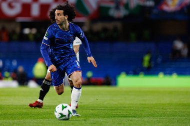 Marc Cucurella UEFA Konferans Ligi 'nde Chelsea FC ile Legia Warszawa (Maciej Rogowski) arasındaki çeyrek final maçında görüldü.)
