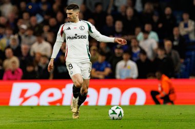 Ruben Vinagre, UEFA Konferans Ligi 'nde Chelsea FC ile Legia Warszawa (Maciej Rogowski) arasındaki çeyrek final maçında görüldü.)