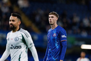 Cole Palmer UEFA Konferans Ligi 'nde Chelsea FC ile Legia Warszawa arasındaki çeyrek final maçında görüldü (Maciej Rogowski)
