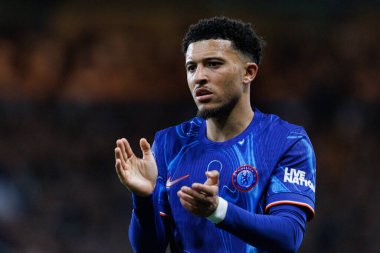 Jadon Sancho, UEFA Konferans Ligi 'nde Chelsea FC ile Legia Warszawa (Maciej Rogowski) arasındaki çeyrek final maçında görüldü.)