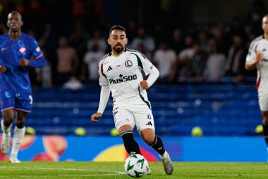Luquinhas, UEFA Konferans Ligi 'nde Chelsea FC ile Legia Warszawa (Maciej Rogowski) arasında oynanan çeyrek final maçını izledi.)
