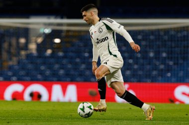 Ruben Vinagre, UEFA Konferans Ligi 'nde Chelsea FC ile Legia Warszawa (Maciej Rogowski) arasındaki çeyrek final maçında görüldü.)