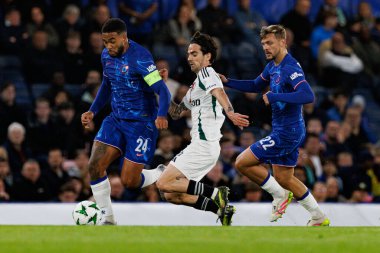 Reece James ve Claude Goncalf UEFA Konferans Ligi 'nde Chelsea FC ile Legia Warszawa (Maciej Rogowski)