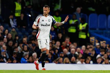 Tomas Pekhart, UEFA Konferans Ligi 'nde Chelsea FC ile Legia Warszawa (Maciej Rogowski) arasındaki çeyrek final maçında görüldü.)