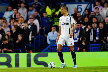 Steven Kapuadi UEFA Konferans Ligi 'nde Chelsea FC ile Legia Warszawa (Maciej Rogowski) arasındaki çeyrek final maçında görüldü.)