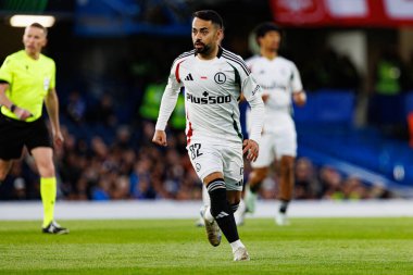 Luquinhas, UEFA Konferans Ligi 'nde Chelsea FC ile Legia Warszawa (Maciej Rogowski) arasında oynanan çeyrek final maçını izledi.)