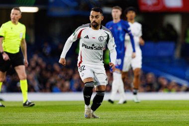Luquinhas, UEFA Konferans Ligi 'nde Chelsea FC ile Legia Warszawa (Maciej Rogowski) arasında oynanan çeyrek final maçını izledi.)