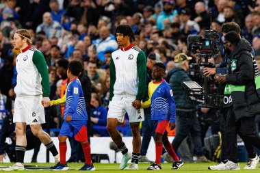 Maximilian Oyedele, UEFA Konferans Ligi 'nde Chelsea FC ile Legia Warszawa (Maciej Rogowski) arasındaki çeyrek final maçında görüldü.)