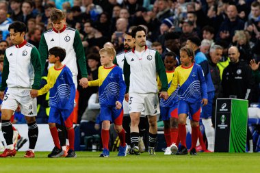 Claude Goncalf, UEFA Konferans Ligi 'nde Chelsea FC ile Legia Warszawa (Maciej Rogowski) arasındaki çeyrek final maçında görüldü.)