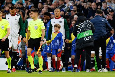 Steven Kapuadi UEFA Konferans Ligi 'nde Chelsea FC ile Legia Warszawa (Maciej Rogowski) arasındaki çeyrek final maçında görüldü.)