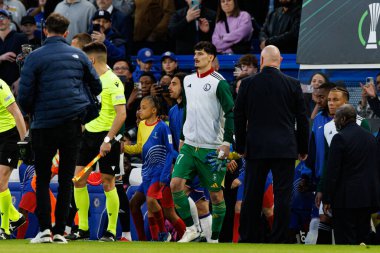Vladan Kovaceviç, UEFA Konferans Ligi 'nde Chelsea FC ile Legia Warszawa (Maciej Rogowski) arasındaki çeyrek final maçında görüldü.)