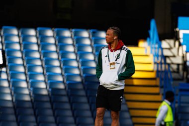 Steven Kapuadi UEFA Konferans Ligi 'nde Chelsea FC ile Legia Warszawa (Maciej Rogowski) arasındaki çeyrek final maçında görüldü.)
