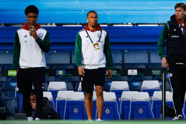 Steven Kapuadi UEFA Konferans Ligi 'nde Chelsea FC ile Legia Warszawa (Maciej Rogowski) arasındaki çeyrek final maçında görüldü.)