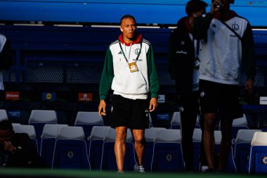 Steven Kapuadi UEFA Konferans Ligi 'nde Chelsea FC ile Legia Warszawa (Maciej Rogowski) arasındaki çeyrek final maçında görüldü.)