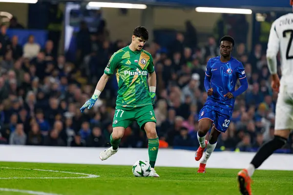 Vladan Kovaceviç, UEFA Konferans Ligi 'nde Chelsea FC ile Legia Warszawa (Maciej Rogowski) arasındaki çeyrek final maçında görüldü.)