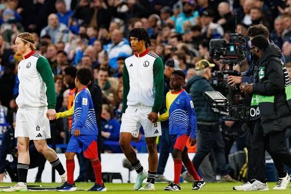 Maximilian Oyedele, UEFA Konferans Ligi 'nde Chelsea FC ile Legia Warszawa (Maciej Rogowski) arasındaki çeyrek final maçında görüldü.)