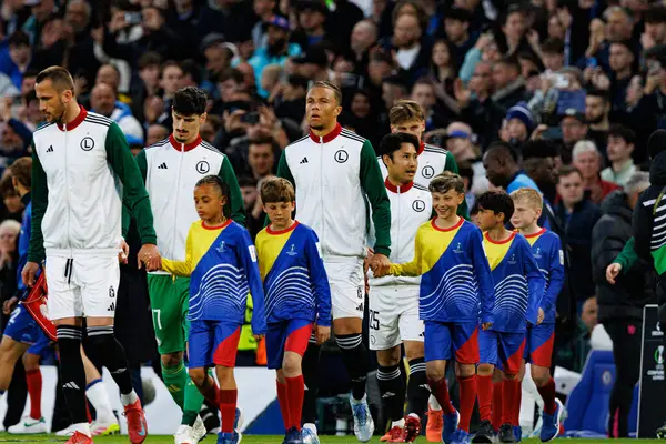Steven Kapuadi UEFA Konferans Ligi 'nde Chelsea FC ile Legia Warszawa (Maciej Rogowski) arasındaki çeyrek final maçında görüldü.)