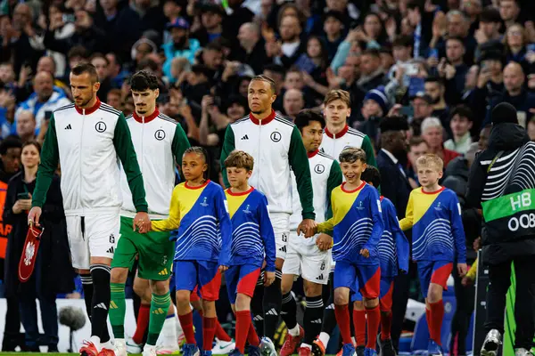 Steven Kapuadi UEFA Konferans Ligi 'nde Chelsea FC ile Legia Warszawa (Maciej Rogowski) arasındaki çeyrek final maçında görüldü.)