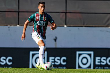 Amine Oudrhiri, Liga Portekiz maçı sırasında Estrela Amadora ve SC Farense takımları arasında Estadio Jose Gomes 'de görüldü (Maciej Rogowski)