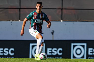 Amine Oudrhiri, Liga Portekiz maçı sırasında Estrela Amadora ve SC Farense takımları arasında Estadio Jose Gomes 'de görüldü (Maciej Rogowski)
