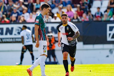 Rui Costa, Liga Portekiz maçında Estrela Amadora ve SC Farense takımları arasında attığı golün ardından Estadio Jose Gomes 'de (Maciej Rogowski)