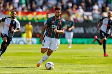 Rodrigo Pinho, Liga Portekiz maçı sırasında Estrela Amadora ve SC Farense takımları arasında Estadio Jose Gomes 'de (Maciej Rogowski)