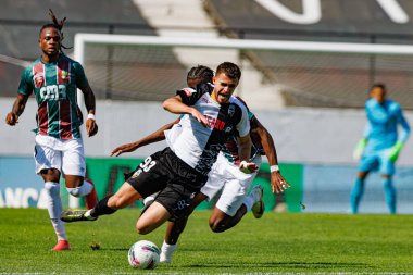 Miguel Menino, Liga Portekiz maçı sırasında Estrela Amadora ve SC Farense takımları arasında Estadio Jose Gomes 'de (Maciej Rogowski)