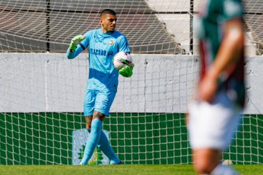Kaique Pereira, Liga Portekiz maçı sırasında Estrela Amadora ve SC Farense takımları arasında Estadio Jose Gomes 'de (Maciej Rogowski)