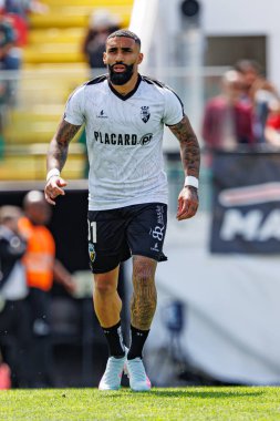 Derick Poloni, Liga Portekiz maçı sırasında Estrela Amadora ve SC Farense takımları arasında Estadio Jose Gomes 'de (Maciej Rogowski)