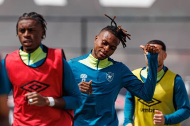 Chico Banza, Liga Portekiz maçı sırasında Estrela Amadora ve SC Farense takımları arasında Estadio Jose Gomes 'de (Maciej Rogowski)