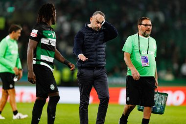 Liga Portekiz maçında Estadio Jose Alvalade 'de (Maciej Rogowski) Sporting CP ve SC Braga takımları arasında Geovany Quenda ve Rui Borges görüldü.)