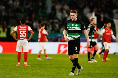 Viktor Gyokeres, Liga Portekiz maçı sırasında Estadio Jose Alvalade 'de (Maciej Rogowski) Sporting CP ve SC Braga takımları arasında görüldü.)