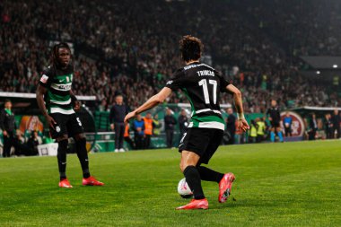 Francisco Trincao, Liga Portekiz maçı sırasında Estadio Jose Alvalade 'de (Maciej Rogowski)