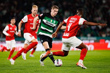 Viktor Gyokeres, Liga Portekiz maçı sırasında Estadio Jose Alvalade 'de (Maciej Rogowski) Sporting CP ve SC Braga takımları arasında görüldü.)