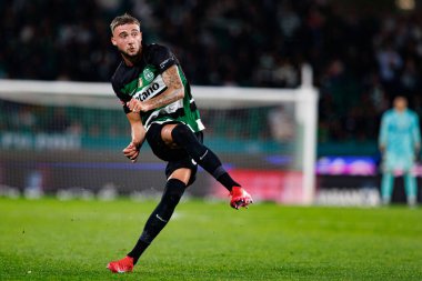 Estadio Jose Alvalade 'de (Maciej Rogowski) Sporting CP ve SC Braga takımları arasında oynanan Liga Portekiz maçı sırasında Zeno Debast görüldü.)