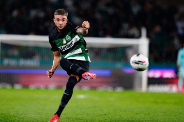 Estadio Jose Alvalade 'de (Maciej Rogowski) Sporting CP ve SC Braga takımları arasında oynanan Liga Portekiz maçı sırasında Zeno Debast görüldü.)