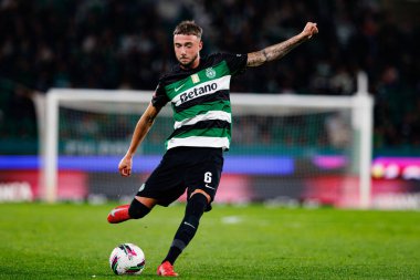 Estadio Jose Alvalade 'de (Maciej Rogowski) Sporting CP ve SC Braga takımları arasında oynanan Liga Portekiz maçı sırasında Zeno Debast görüldü.)