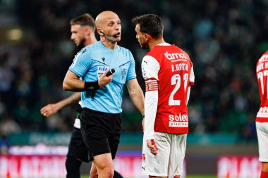 Luis Godinho ve Ricardo Horta Liga Portekiz maçı sırasında Estadio Jose Alvalade 'de (Maciej Rogowski)