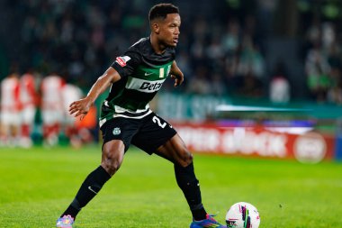 Estadio Jose Alvalade 'deki (Maciej Rogowski) Sporting CP ve SC Braga takımları arasında oynanan Liga Portekiz maçı sırasında görülen Geny Catamo)