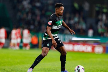 Estadio Jose Alvalade 'deki (Maciej Rogowski) Sporting CP ve SC Braga takımları arasında oynanan Liga Portekiz maçı sırasında görülen Geny Catamo)