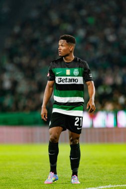 Estadio Jose Alvalade 'deki (Maciej Rogowski) Sporting CP ve SC Braga takımları arasında oynanan Liga Portekiz maçı sırasında görülen Geny Catamo)