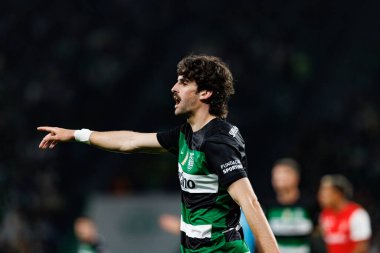 Francisco Trincao, Liga Portekiz maçı sırasında Estadio Jose Alvalade 'de (Maciej Rogowski)
