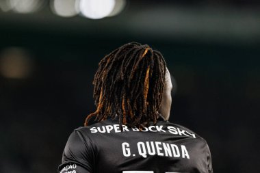 Estadio Jose Alvalade 'deki (Maciej Rogowski) Sporting CP ve SC Braga takımları arasında oynanan Liga Portekiz maçı sırasında Geovany Quenda görüldü.)