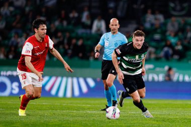 Paulo Oliveira ve Viktor Gyokeres Liga Portekiz maçı sırasında Estadio Jose Alvalade 'de (Maciej Rogowski)