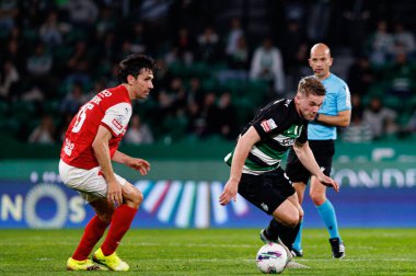 Paulo Oliveira ve Viktor Gyokeres Liga Portekiz maçı sırasında Estadio Jose Alvalade 'de (Maciej Rogowski)