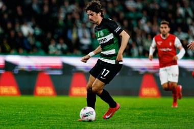 Francisco Trincao, Liga Portekiz maçı sırasında Estadio Jose Alvalade 'de (Maciej Rogowski)