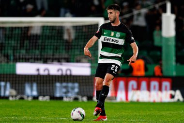 Goncalo Inacio, Liga Portekiz maçı sırasında Estadio Jose Alvalade 'de (Maciej Rogowski) Sporting CP ve SC Braga takımları arasında görüldü.)