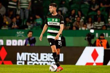 Goncalo Inacio, Liga Portekiz maçı sırasında Estadio Jose Alvalade 'de (Maciej Rogowski) Sporting CP ve SC Braga takımları arasında görüldü.)
