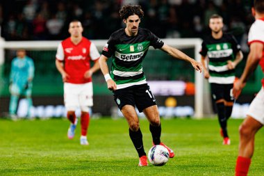 Francisco Trincao, Liga Portekiz maçı sırasında Estadio Jose Alvalade 'de (Maciej Rogowski)